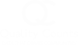 QC logo - Data that drives communities